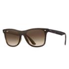 Ray-ban Blaze Wayfarer Blue Sunglasses, Brown Lenses - Rb4440n
