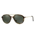 Ray-ban Gold Sunglasses, Green Lenses - Rb4253