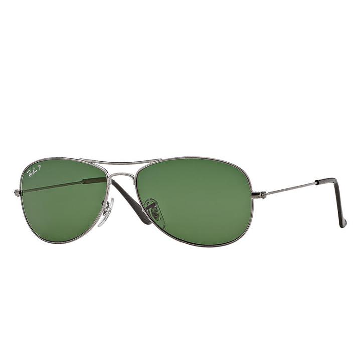 Ray-ban Men's Cockpit Gunmetal Sunglasses, Polarized Green Lenses - Rb3362