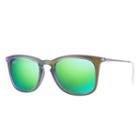 Ray-ban Gunmetal Sunglasses, Green Lenses - Rb4221