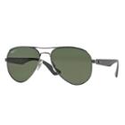 Ray-ban Grey Sunglasses, Polarized Green Lenses - Rb3523