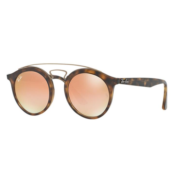 Ray-ban Gatsby I Tortoise Sunglasses, Pink Lenses - Rb4256