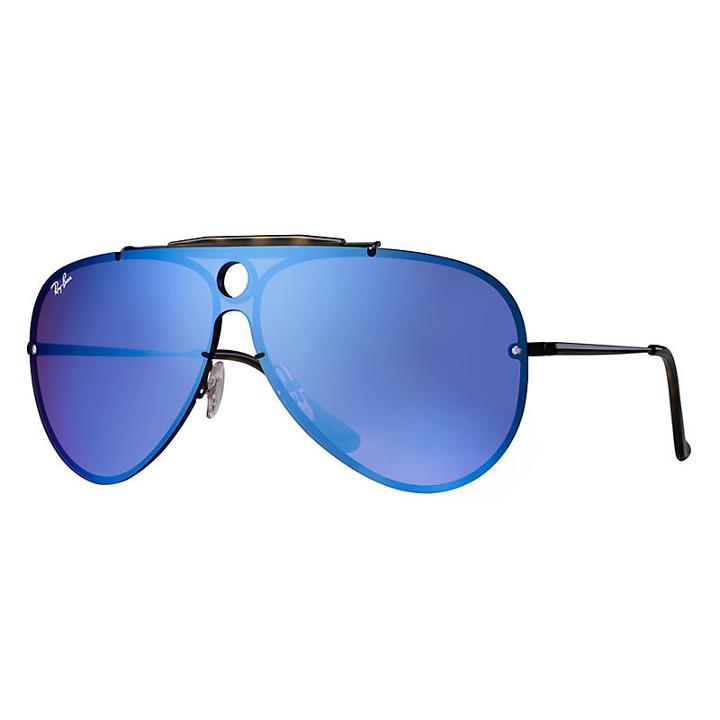 Ray-ban Men's Blaze Shooter Black Sunglasses, Violet Lenses - Rb3581n