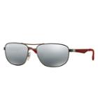 Ray-ban Gunmetal Sunglasses, Gray Lenses - Rb3528