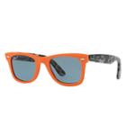 Ray-ban Wayfarer Pop Blue Sunglasses, Polarized Gray Lenses - Rb2140
