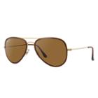 Ray-ban Aviator Flat Metal Gold, Polarized Lenses - Rb3513m