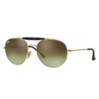 Ray-ban At Collection Gold Sunglasses, Green Lenses - Rb3540