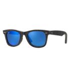 Ray-ban Original Wayfarer Denim Black Sunglasses, Blue Lenses - Rb2140