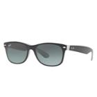 Ray-ban New Wayfarer Matte Black Sunglasses, Gray Lenses - Rb2132