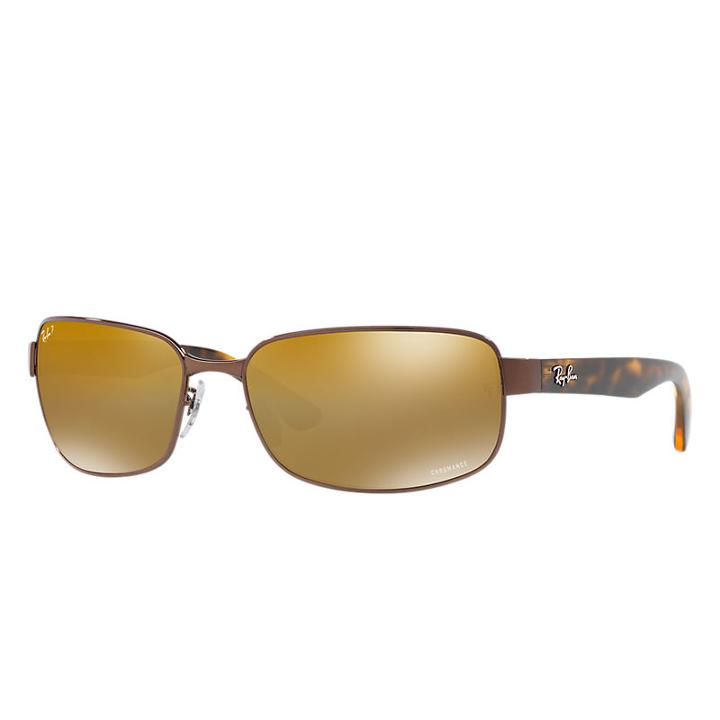 Ray-ban Rb3566 Chromance Blue Sunglasses, Polarized Brown Lenses - Rb3566ch