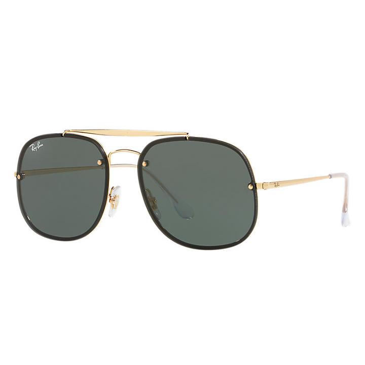 Ray-ban Blaze General Gold Sunglasses, Green Lenses - Rb3583n