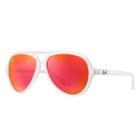 Ray-ban Cats 5000 Transparent Sunglasses, Orange Flash Lenses - Rb4125