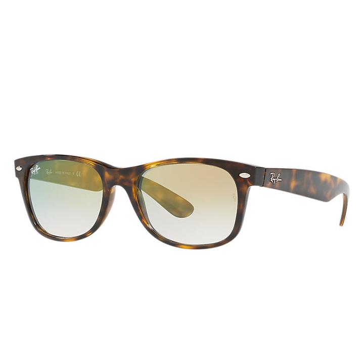 Ray-ban New Wayfarer Blue Sunglasses, Yellow Flash Lenses - Rb2132