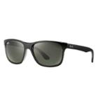 Ray-ban Black Sunglasses, Green Lenses - Rb4181