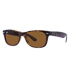 Ray-ban Men's Men's New Wayfarer Blue  Sunglasses, Brown Lenses - Rb2132