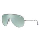 Ray-ban Wings Silver Sunglasses, Green Lenses - Rb3597