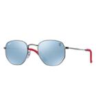 Ray-ban Scuderia Ferrari Collection Gunmetal Sunglasses, Gray Lenses - Rb3548nm