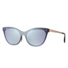 Ray-ban Blaze Cat Eye Copper Sunglasses, Violet Lenses - Rb3580n