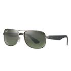 Ray-ban Grey Sunglasses, Polarized Green Lenses - Rb3524