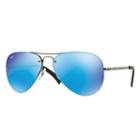 Ray-ban Gunmetal Sunglasses, Blue Lenses - Rb3449
