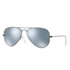 Ray-ban Aviator Gunmetal Sunglasses, Gray Flash Lenses - Rb3025