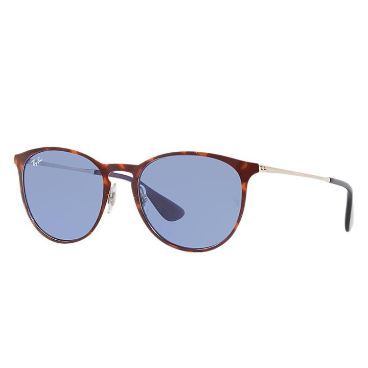 Ray-ban Women's Erika Metal Silver Sunglasses, Violet Lenses - Rb3539