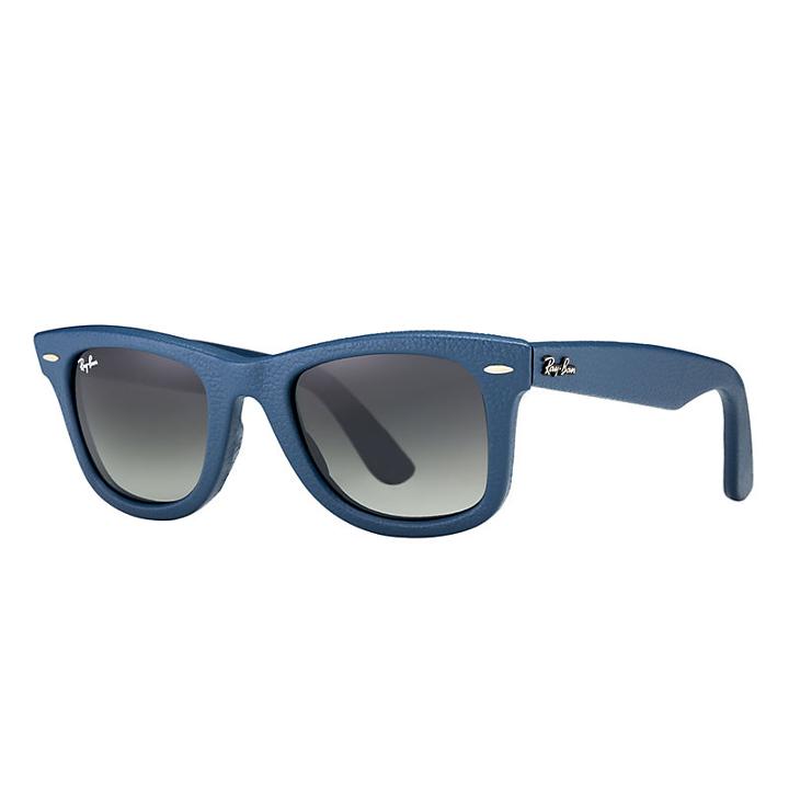 Ray-ban Wayfarer Leather Blue - Rb2140qm