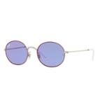 Ray-ban Silver Sunglasses, Violet Lenses - Rb3594