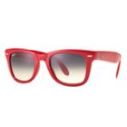 Ray-ban Wayfarer Folding Classic Red Sunglasses, Gray Lenses - Rb4105