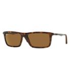 Ray-ban Men's Gunmetal Sunglasses, Polarized Brown Lenses - Rb4214