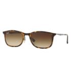 Ray-ban New Wayfarer Light Ray Gunmetal Sunglasses, Brown Lenses - Rb4225
