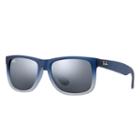 Ray-ban Men's Justin @collection Blue Sunglasses, Gray Lenses - Rb4165