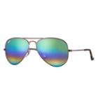 Ray-ban Men's Aviator Mineral Copper Sunglasses, Green Flash Lenses - Rb3025