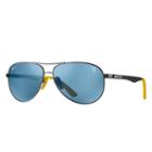 Ray-ban Scuderia Ferrari Hu Gp17 Ltd Black Sunglasses, Polarized Blue Lenses - Rb8313m