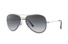 Ray-ban Unisex Silver Aviator Sunglasses
