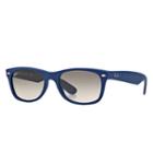 Ray-ban Men's New Wayfarer Color Splash Blue Sunglasses, Gray Lenses - Rb2132