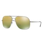 Ray-ban Rb3587 Chromance Gunmetal Sunglasses, Polarized Green Lenses - Rb3587ch