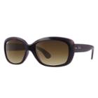 Ray-ban Women's Jackie Ohh Blue Sunglasses, Brown Lenses - Rb4101
