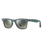 Ray-ban Original Wayfarer Denim Green Sunglasses, Green Sunglasses Lenses - Rb2140