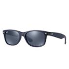 Ray-ban New Wayfarer @collection Blue Sunglasses, Blue Sunglasses Lenses - Rb2132