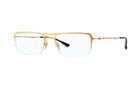 Ray-ban Unisex Gold Eyeglasses