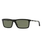 Ray-ban Men's Gunmetal Sunglasses, Polarized Green Lenses - Rb4214