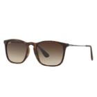 Ray-ban Men's Chris Tortoise Sunglasses, Brown Lenses - Rb4187