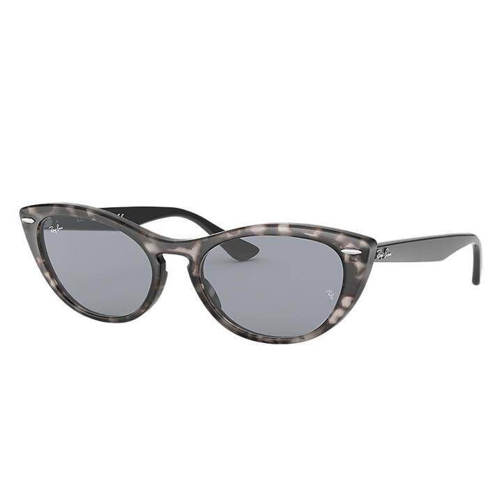 Ray-ban Nina Black Sunglasses, Blue Lenses - Rb4314n