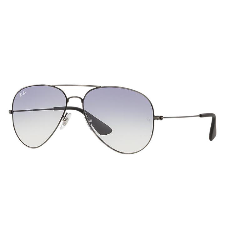 Ray-ban Black Sunglasses, Blue Lenses - Rb3558