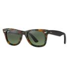 Ray-ban Original Wayfarer Fleck Black Sunglasses, Green Lenses - Rb2140