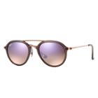 Ray-ban Copper Sunglasses, Violet Lenses - Rb4253