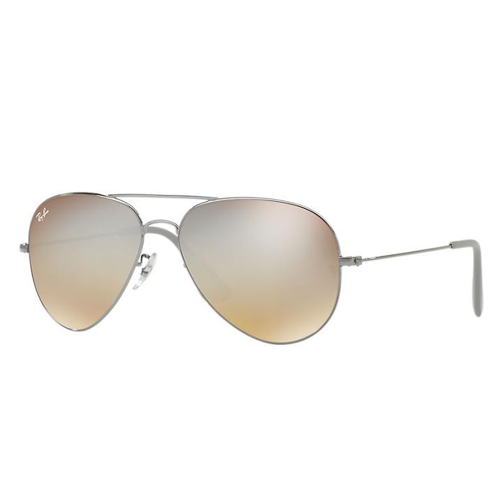 Ray-ban Gunmetal Sunglasses, Gray Lenses - Rb3558