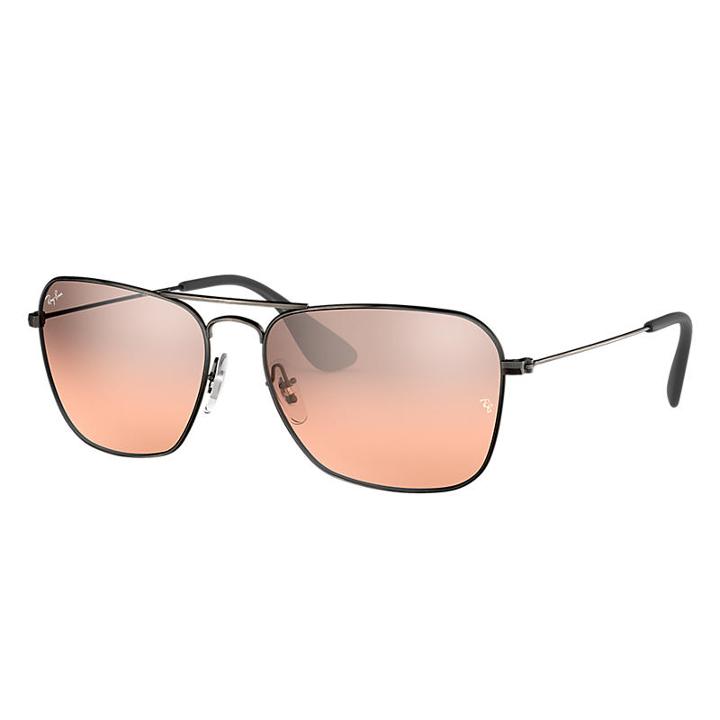 Ray-ban Black Sunglasses, Violet Lenses - Rb3610