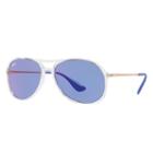 Ray-ban Alex Copper Sunglasses, Violet Lenses - Rb4201